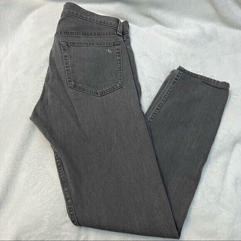 Rag & Bone Men's Jeans, Standard‎ Issue Fit 1, Extra Slim SZ 31, Button Fly Gray